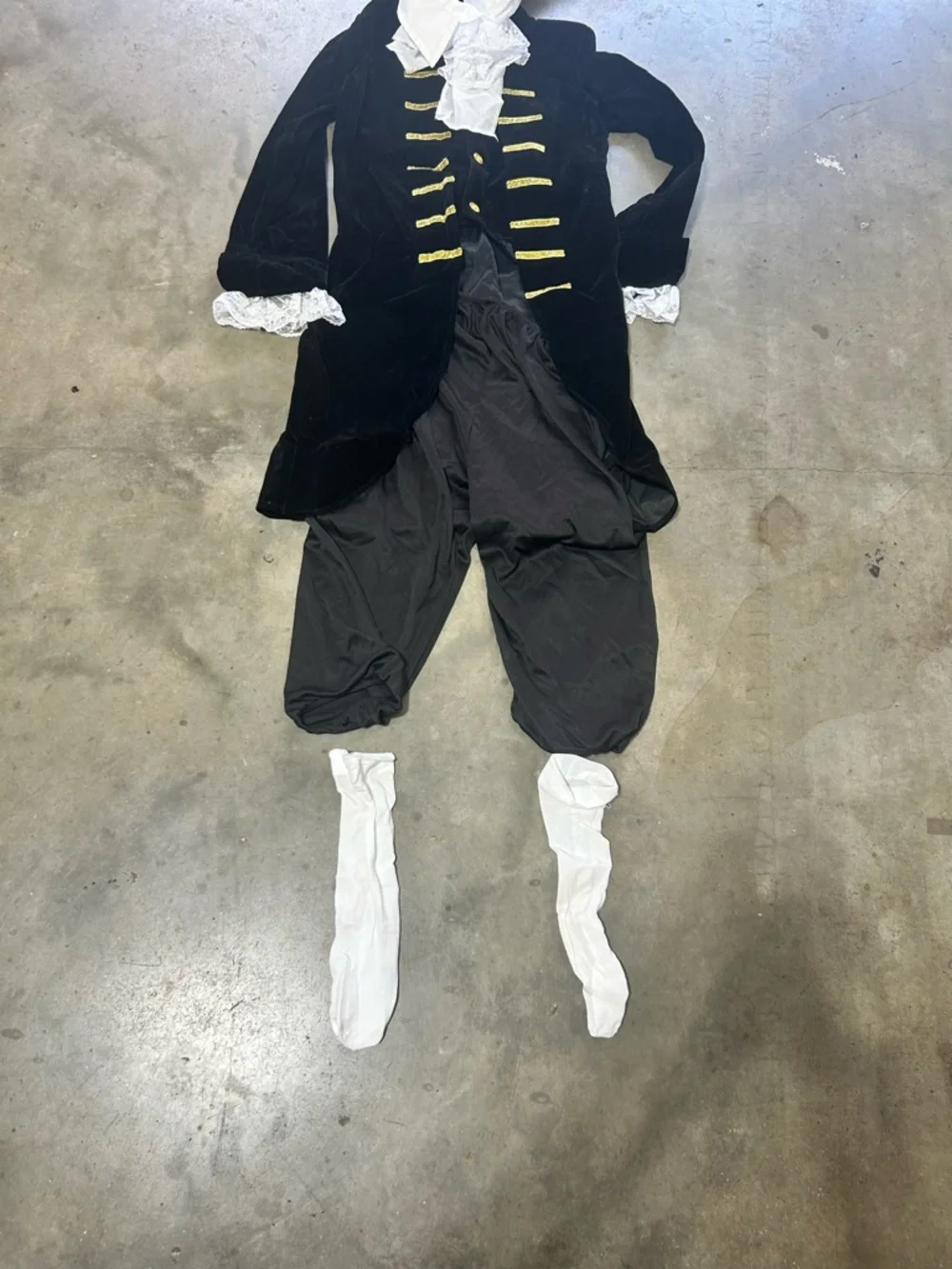 Colonial Founding Father Pirate Captain Costume Set | Kids Size XXL ages 11-13